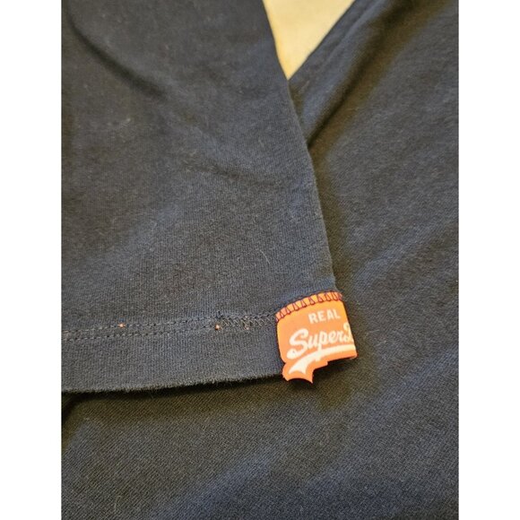 Superdry Long Sleeved Black | Mens Shirt Medium 100% Cotton - Picture 2 of 11